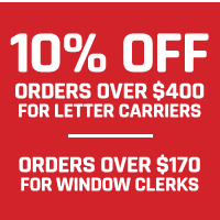 Spend full postal uniform allowance for 10% off